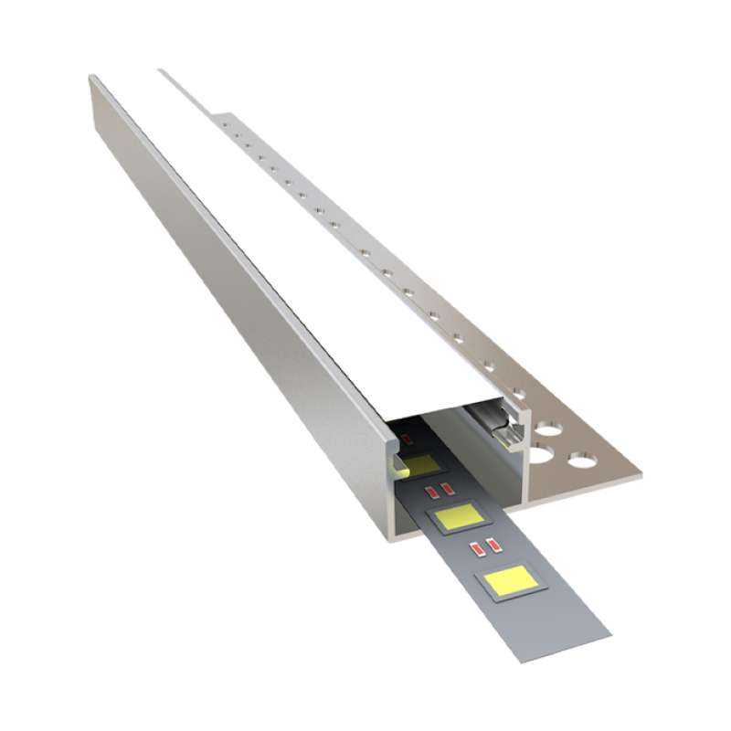 10x15 cm Ters Tek Kanatlı Trimless Alçıpan Profili